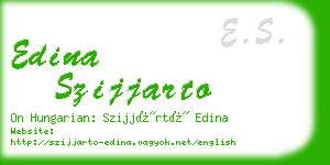 edina szijjarto business card